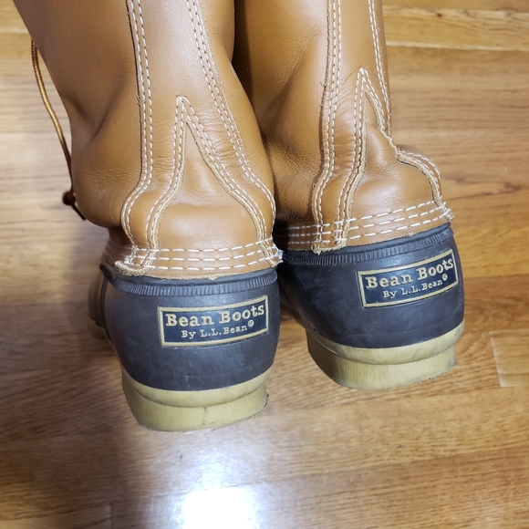L L Bean duck boots 10" Brown and blue rubber. 11 - Picture 3 of 8